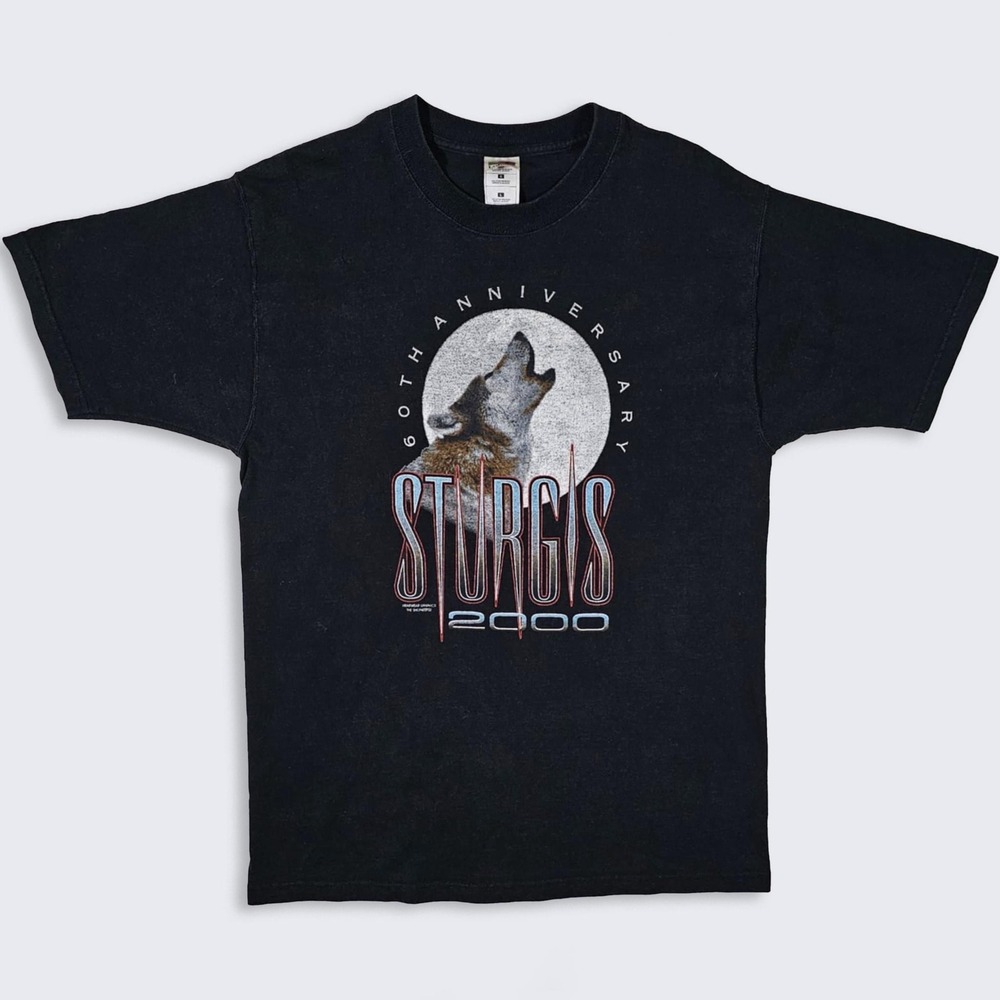 Sturgis Vintage Y2K Wolf Motorcycle Rally T-Shirt